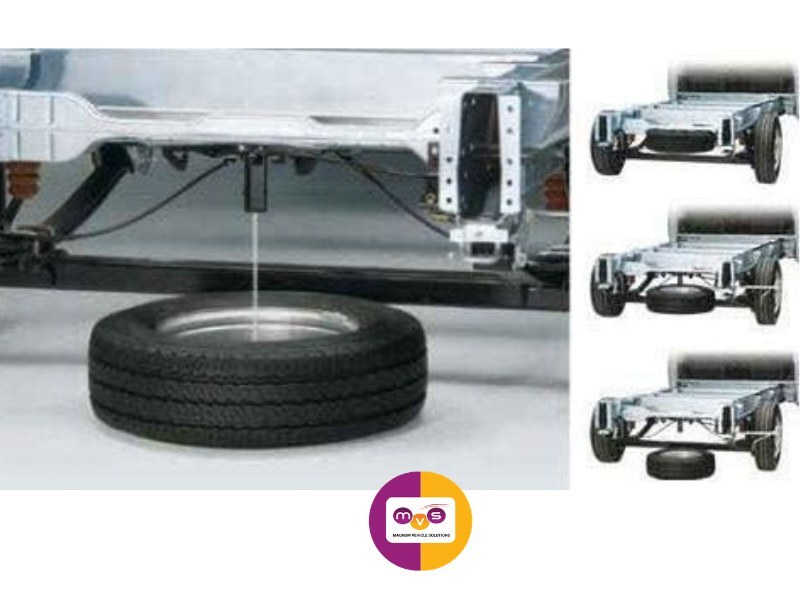 Fiat Ducato 15" - 16" Spare Wheel Lift Kit