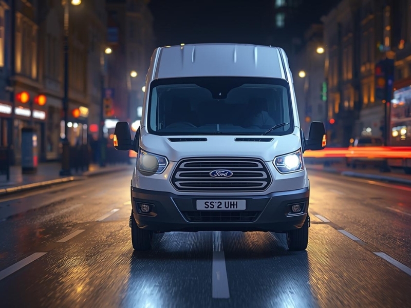 Van with Faulty Headlights